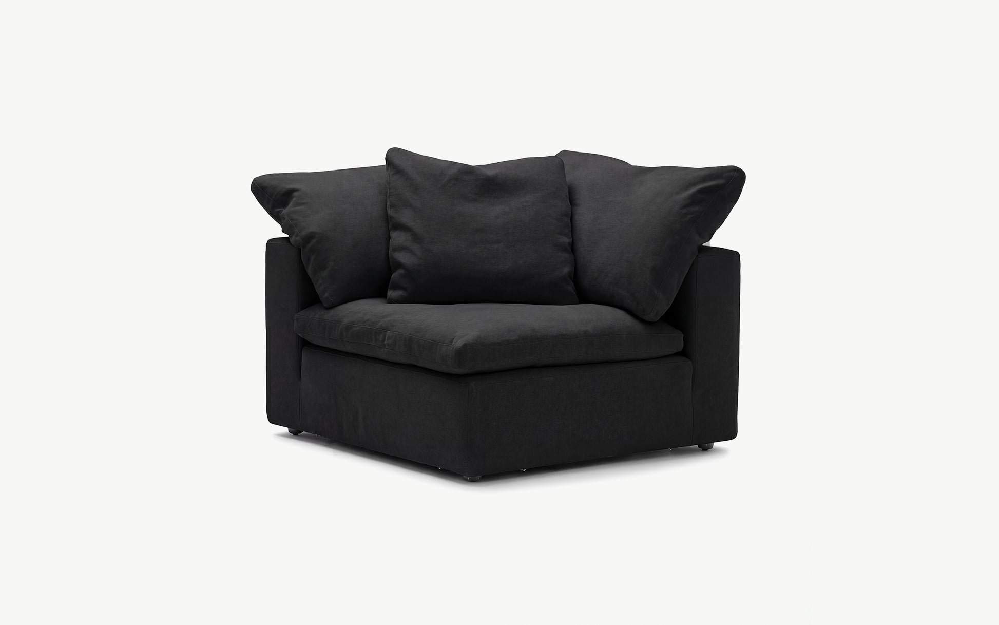 Cloud Couch Luxe 4-Seater Modular Sectional | Black