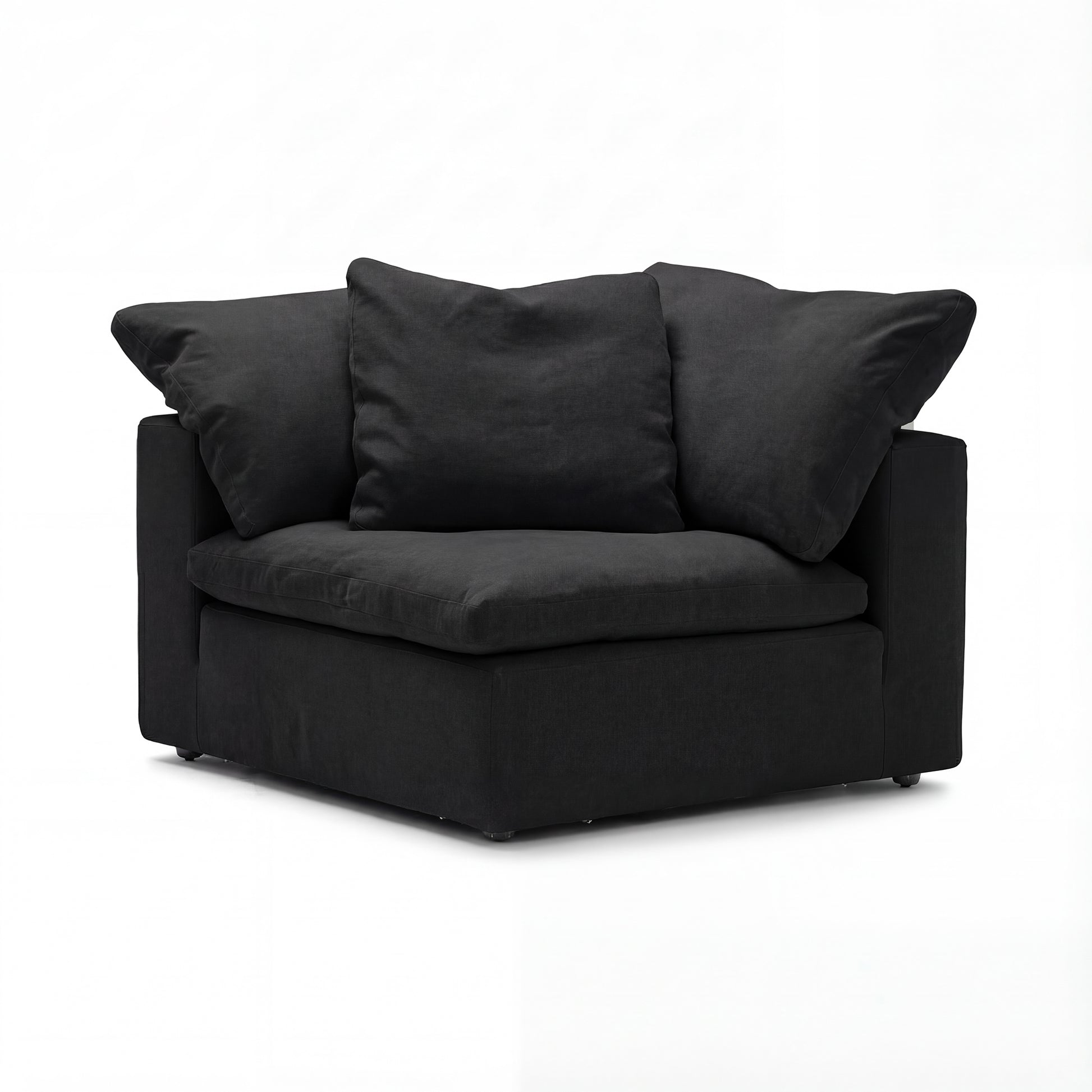 CloudForm™ Corner Modular Sofa Luxe Version | Black
