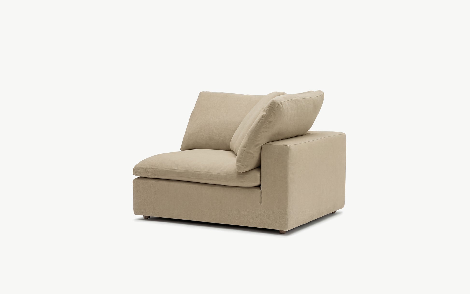Cloud Couch Left Armrest Modular Seater | Beige