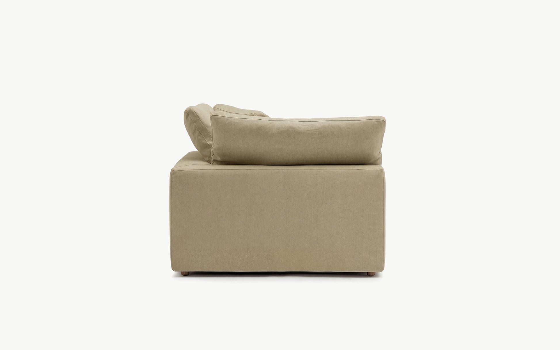 Cloud Couch Right Armrest Modular Seater | Beige