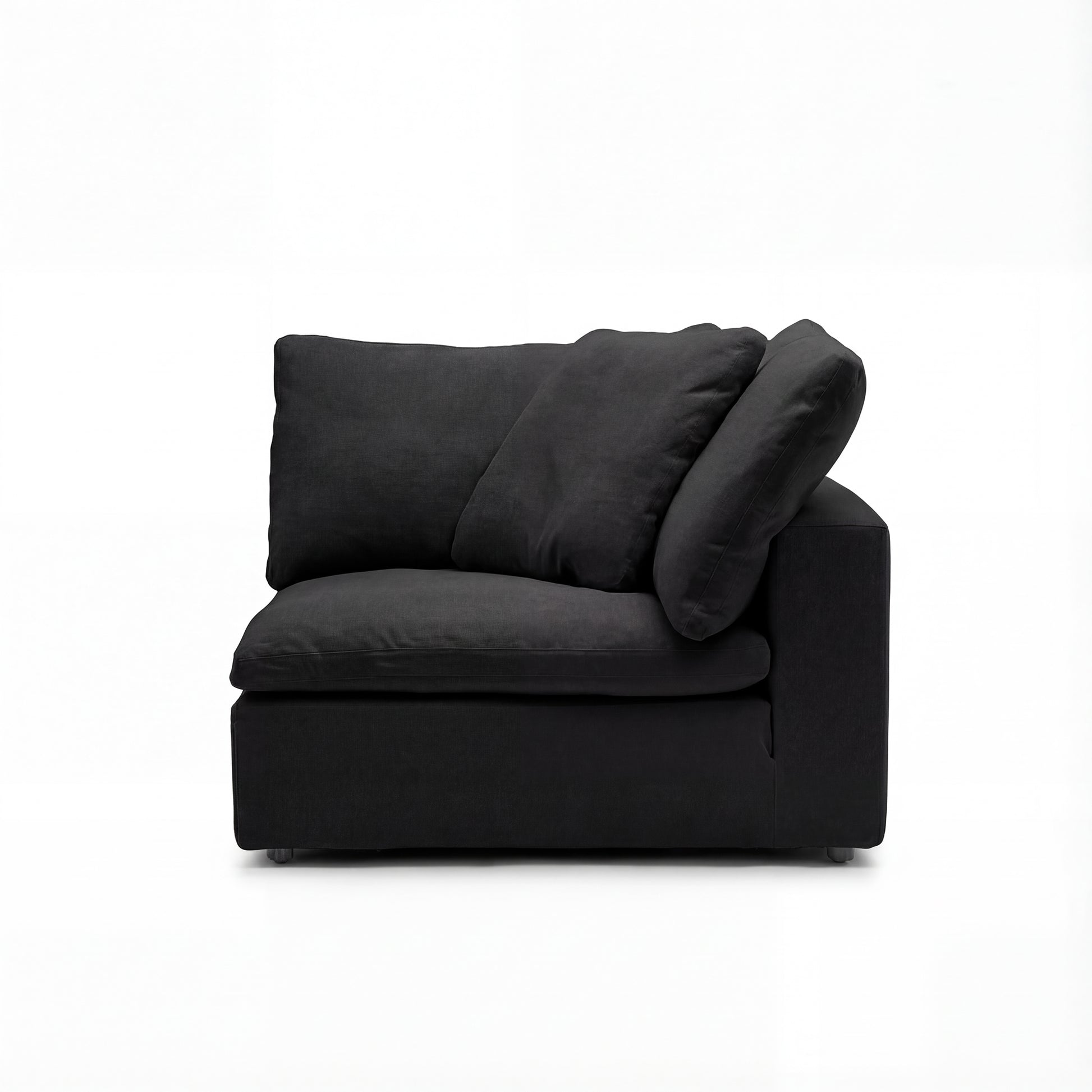 CloudForm™ Left Armrest Modular Sofa Luxe Version | Black