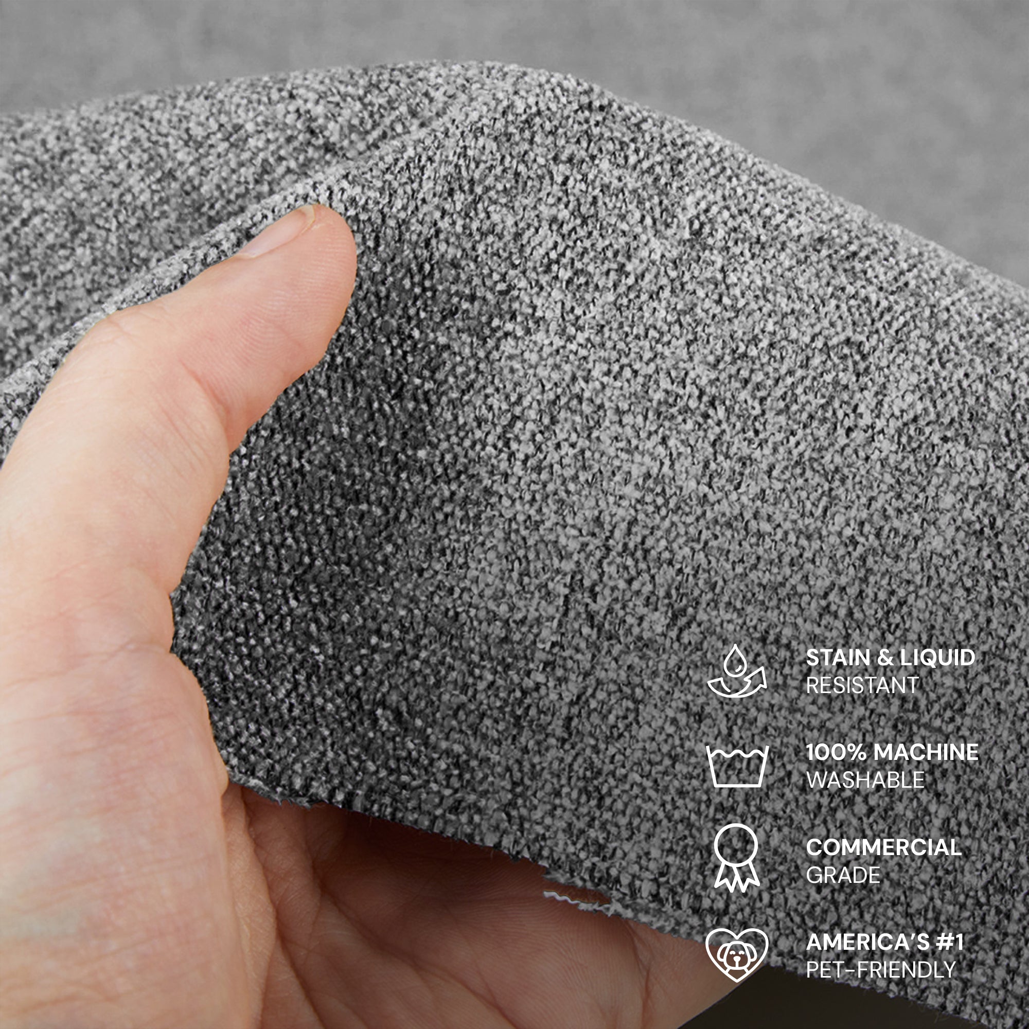CloudForm™ Ottoman Slipcover | Gray