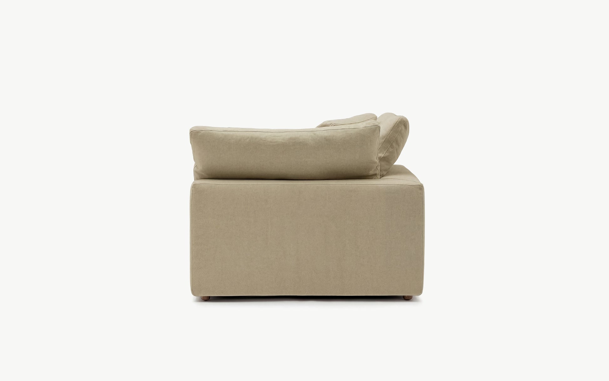 Cloud Couch Left Armrest Modular Seater | Beige