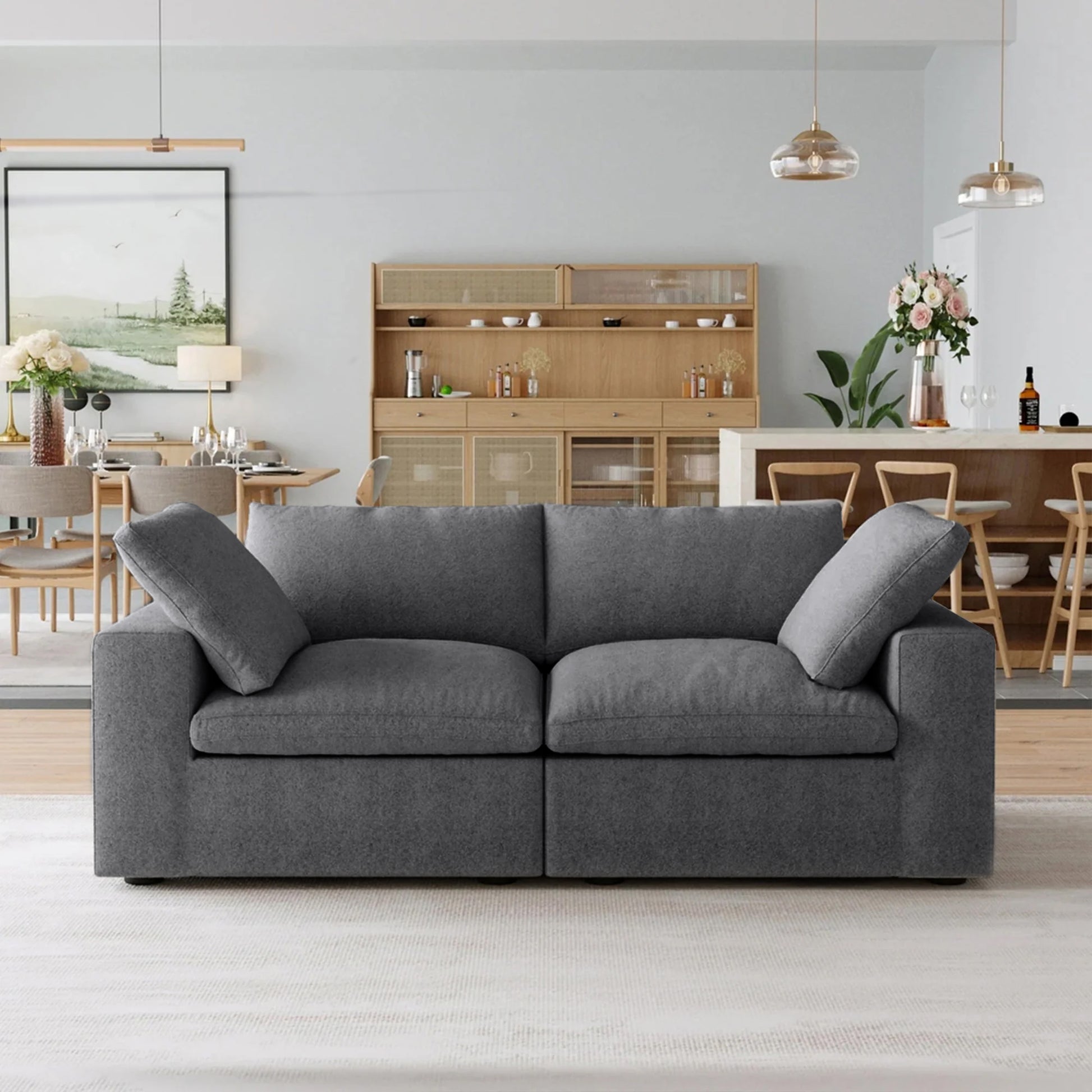 CloudForm™ 2-Seater Modular Sofa | Anthracite