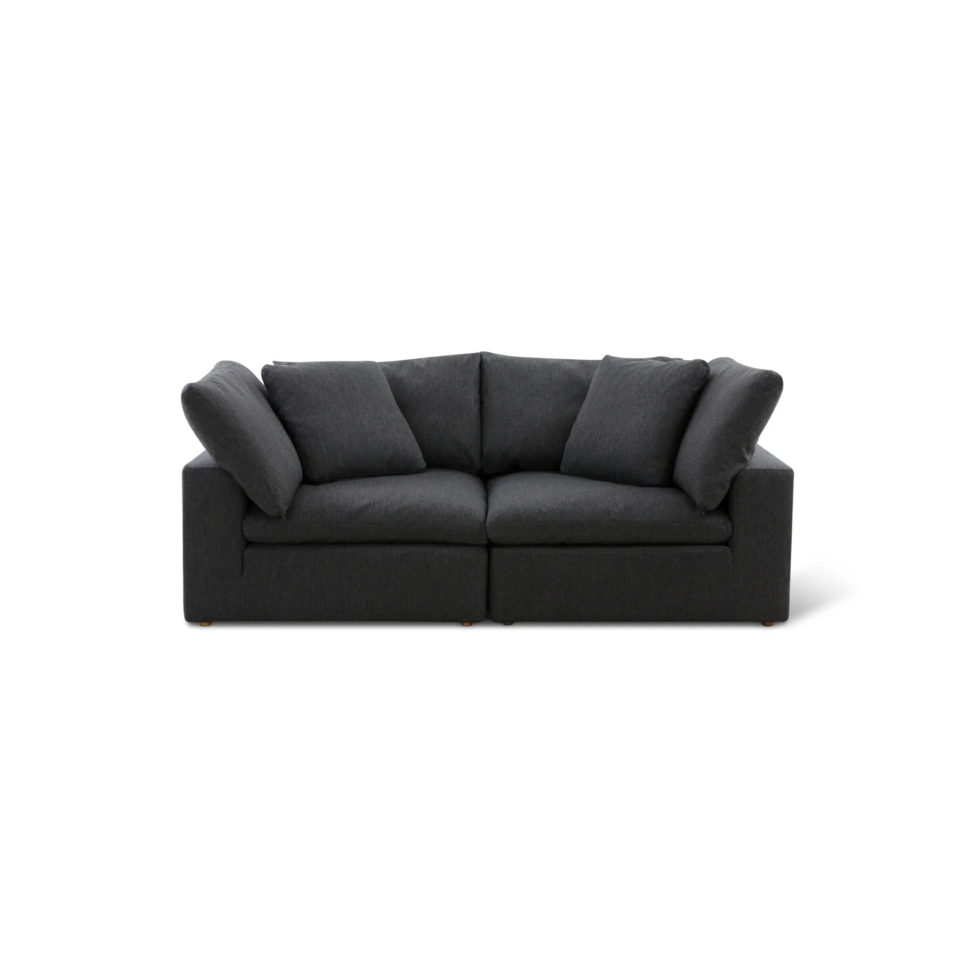 Sofatica® Modular 2-Seater Couch in Black | Performance Fabric