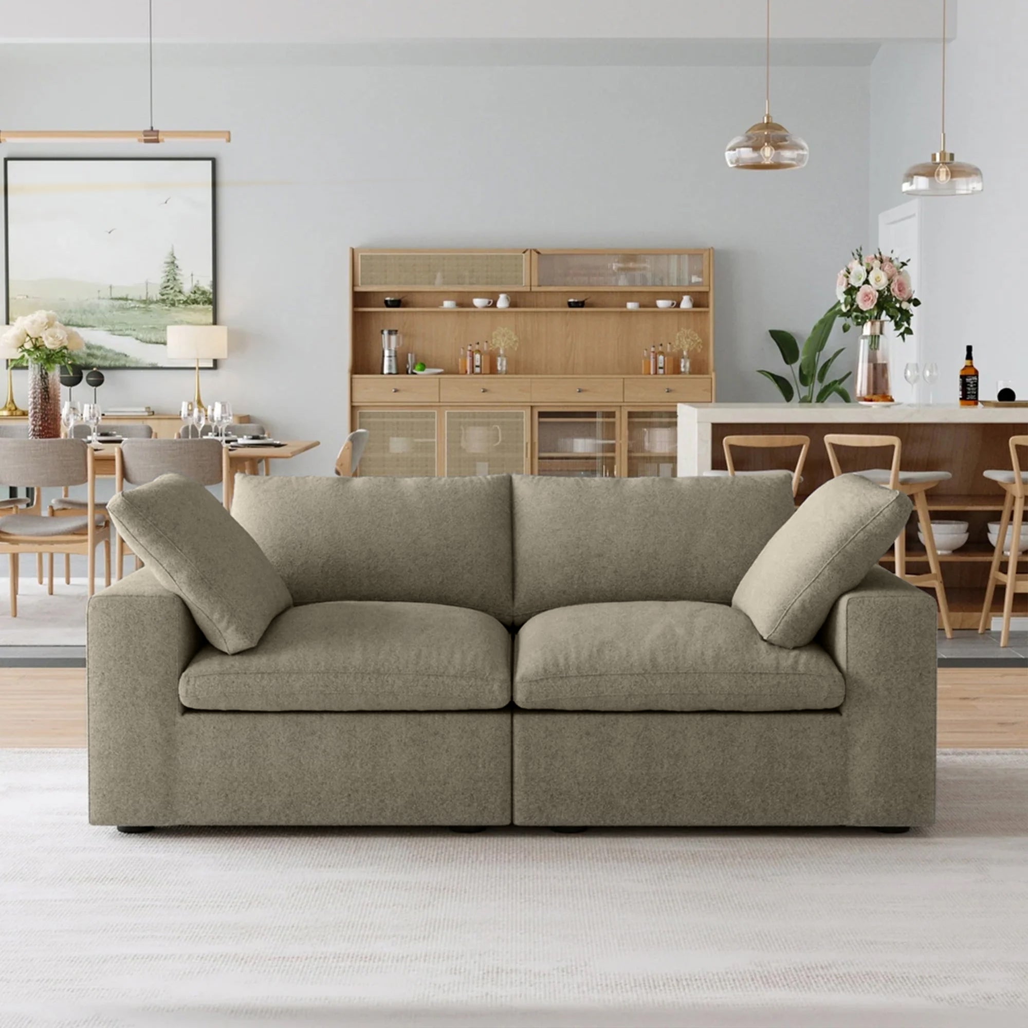 CloudForm™ 2-Seater Modular Sofa | Khaki