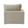 Side view of the Sofatica® Modular 2-Seater Cloud Couch in Beige, featuring a boxy design with thick seat and back cushions, upholstered in performance fabric, set against a white background.