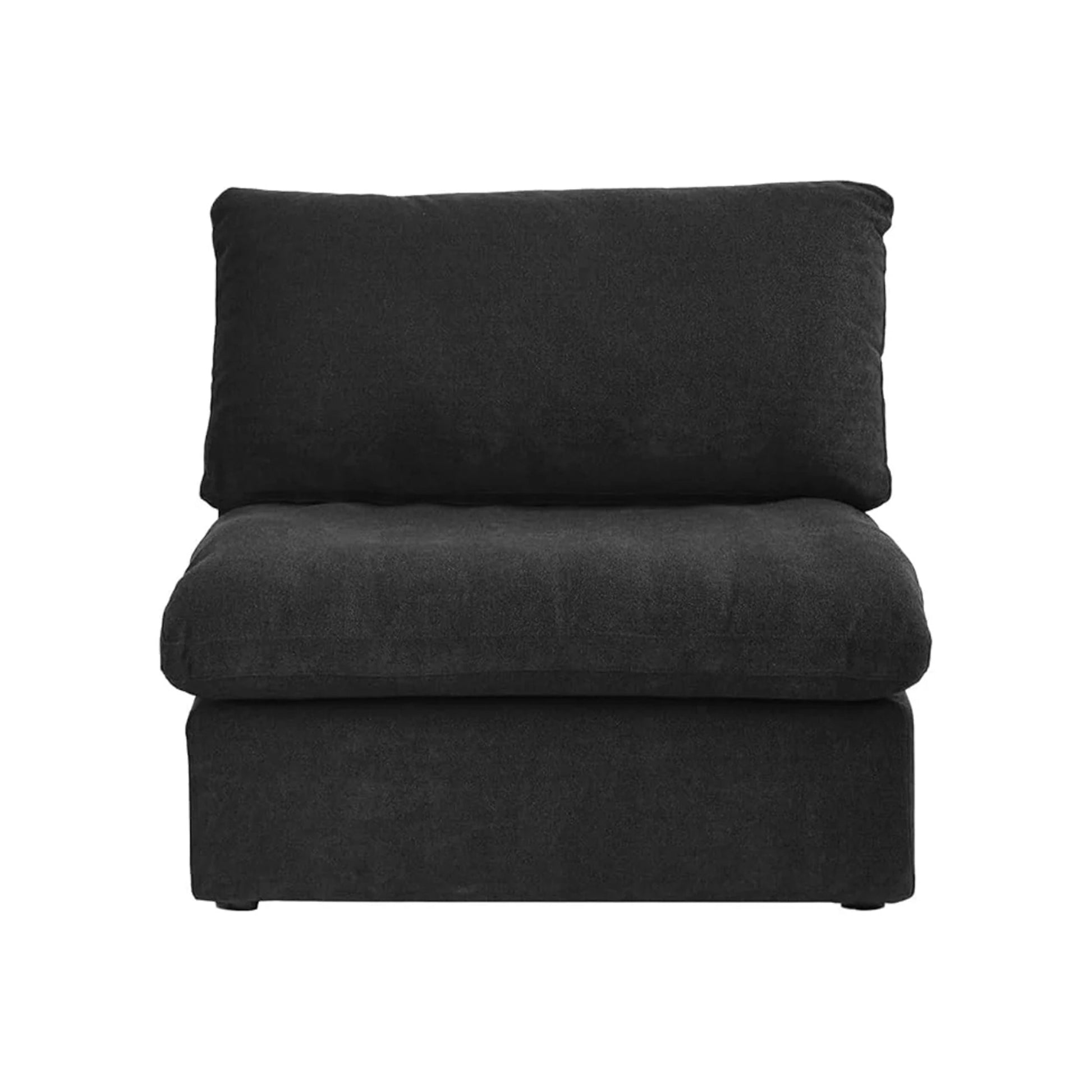 Sofatica® 3-Seater L-Sectional Couch in Black | Performance Fabric