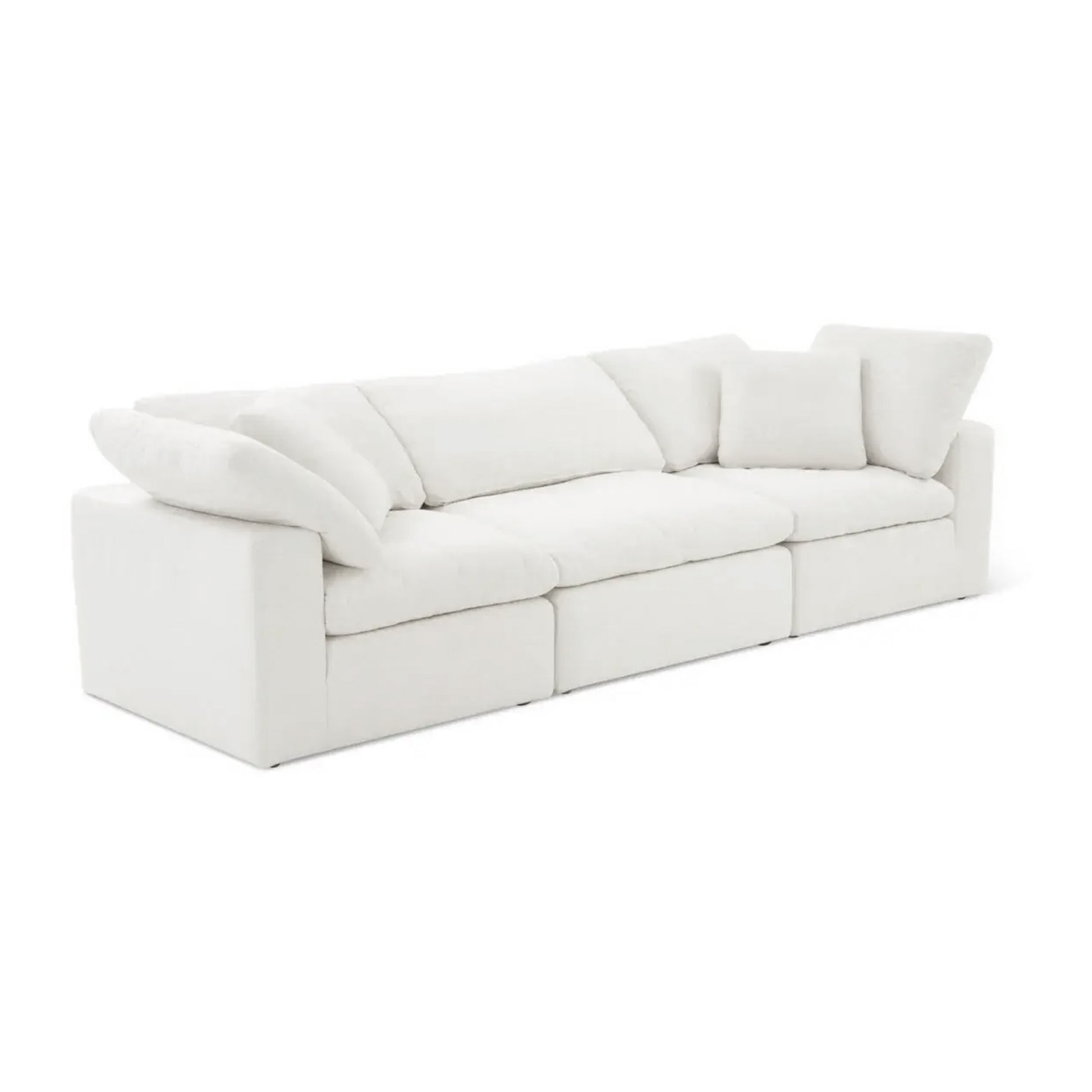 Sofatica® Modular 3-Seater Couch in White | Performance Fabric