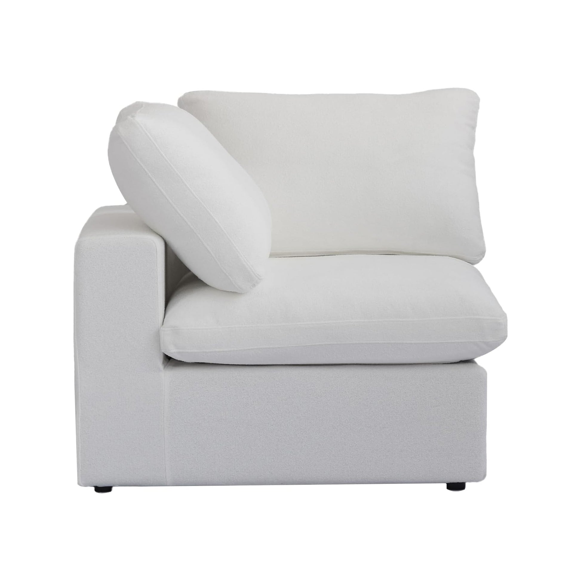 Sofatica® 4-Seater U-Sectional Couch in White | Performance Fabric