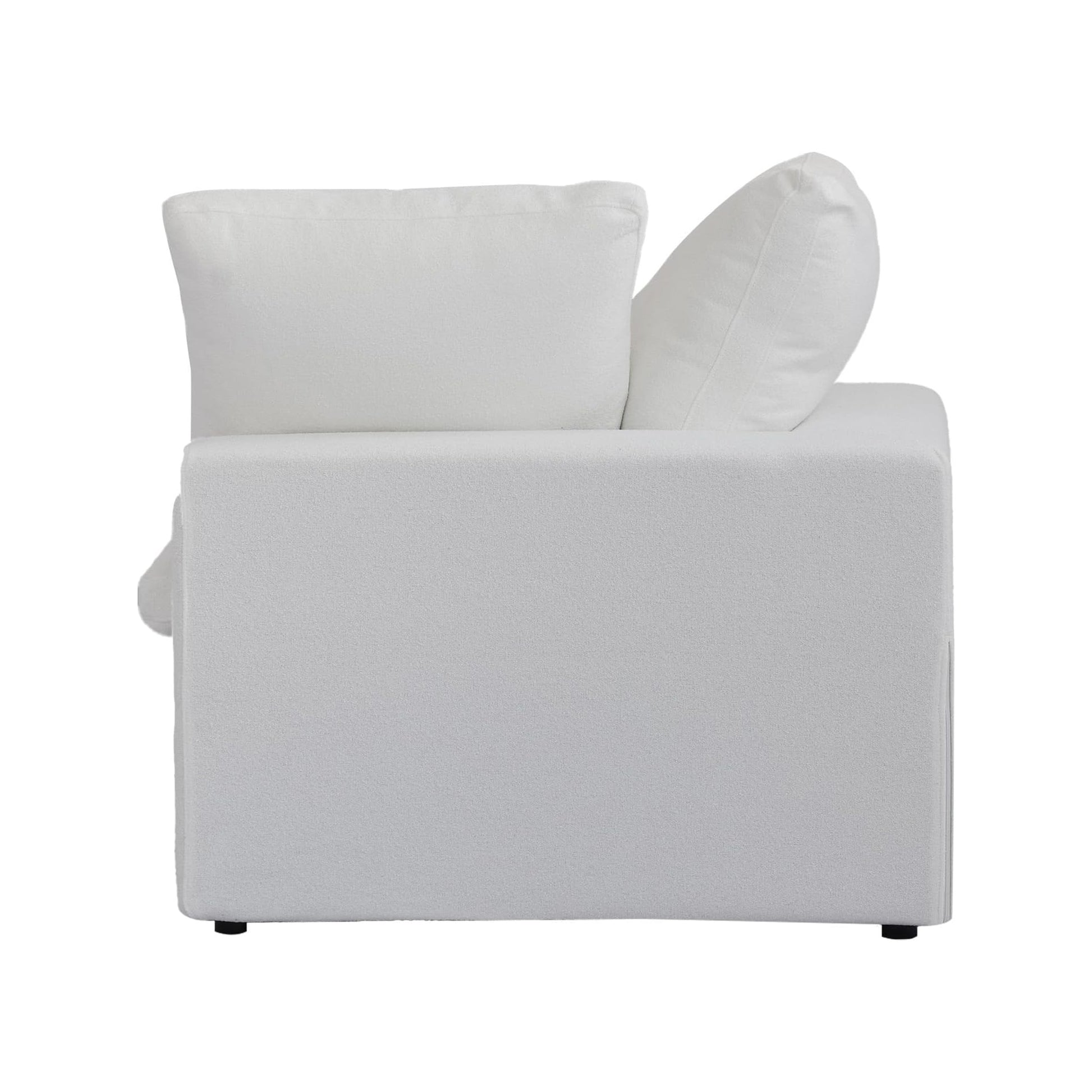 Sofatica® 3-Seater L-Sectional Couch in White | Performance Fabric