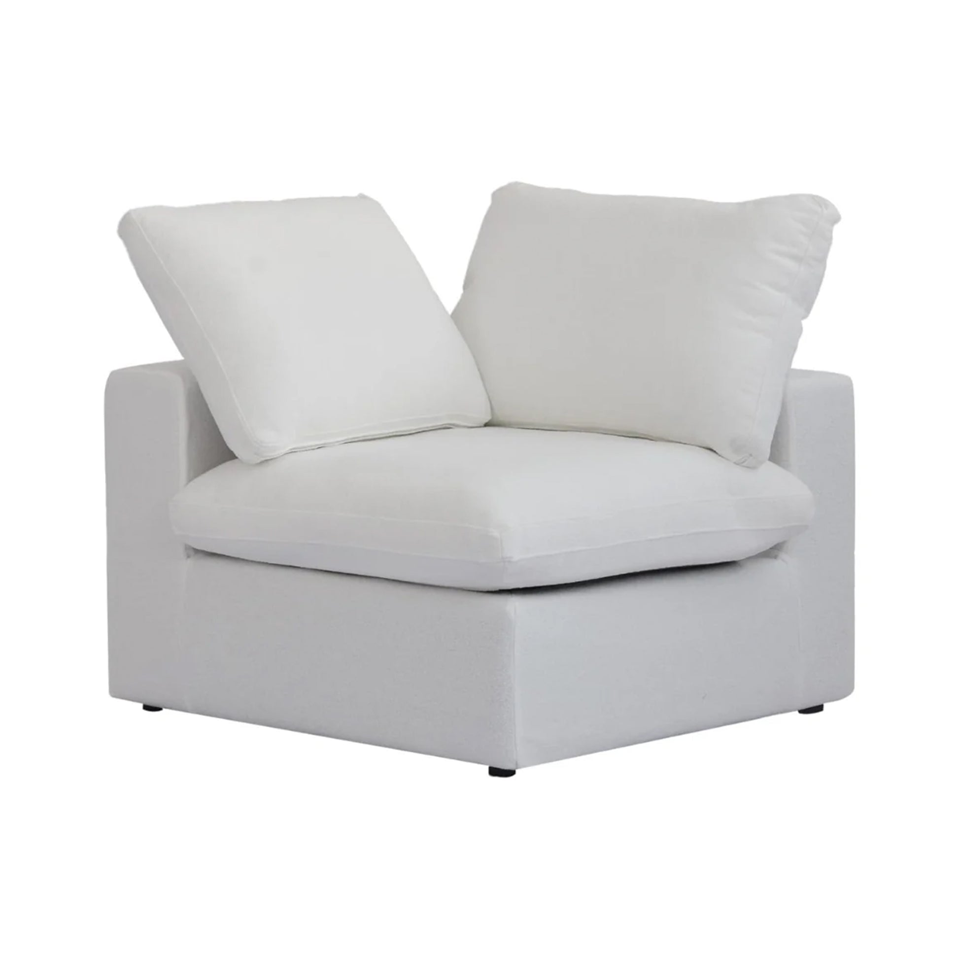 Sofatica® 3-Seater L-Sectional Couch in White | Performance Fabric