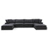 Sofatica® 4-Seater U-Sectional Cloud Couch in Black | Performance Fabric - Sofatica  