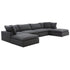 Sofatica® 4-Seater U-Sectional Cloud Couch in Black | Performance Fabric - Sofatica  