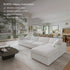 CloudForm™ 4-Seater + Ottoman Modular L-Sofa | White.