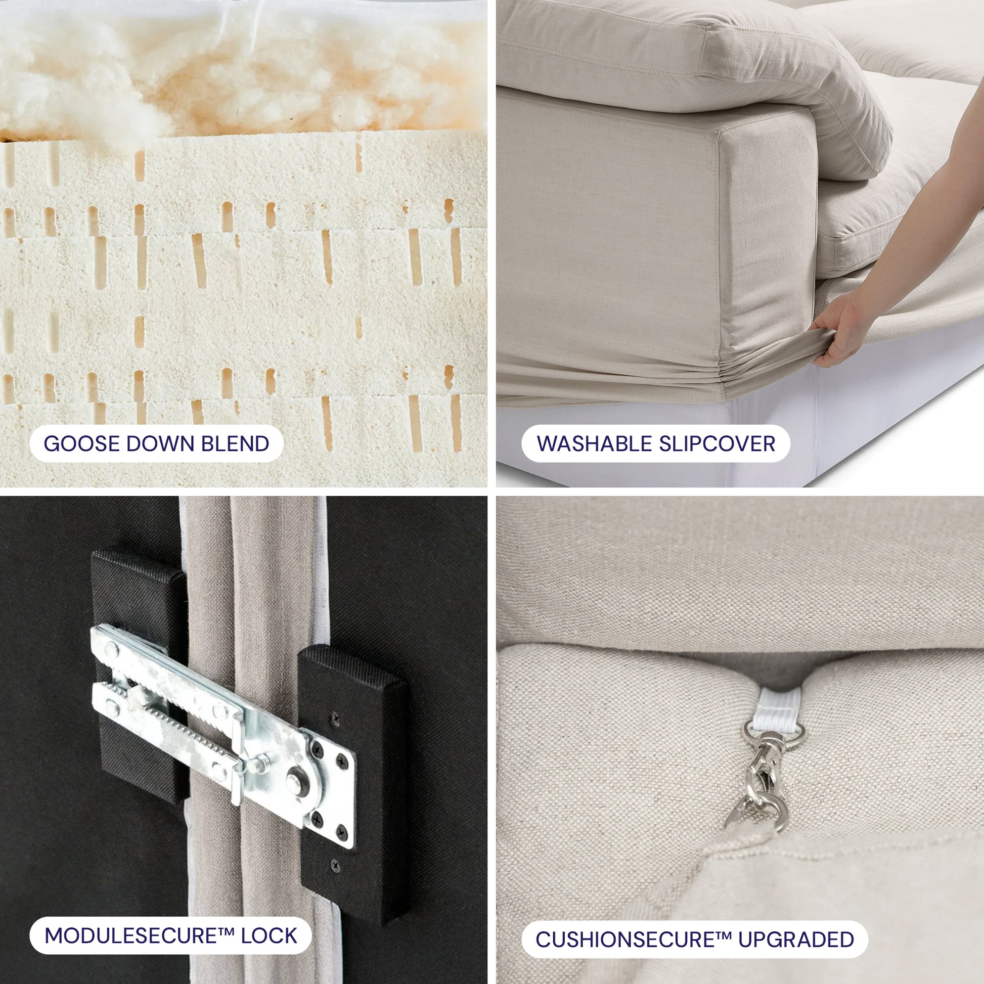CloudForm™ 2-Seater Modular Sofa | Cream