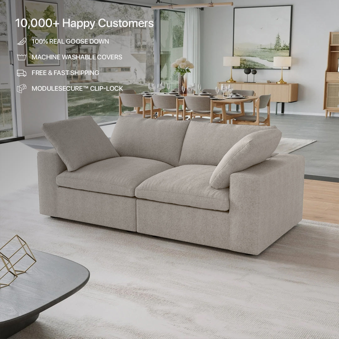 CloudForm™ 2-Seater Modular Sofa | Cream