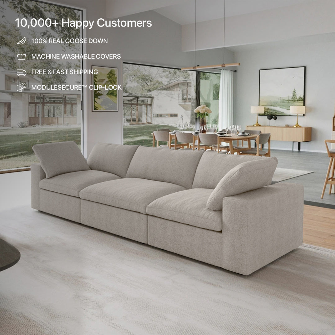 CloudForm™ 3-Seater Modular Sofa | Cream